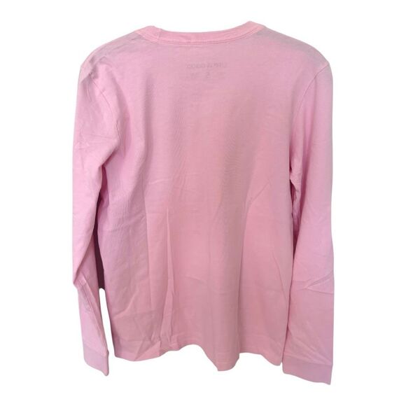 Life Is Good Let It Snow Flamingo Long Sleeve Crusher Tee Sz Small Seashell Pink - Picture 7 of 7